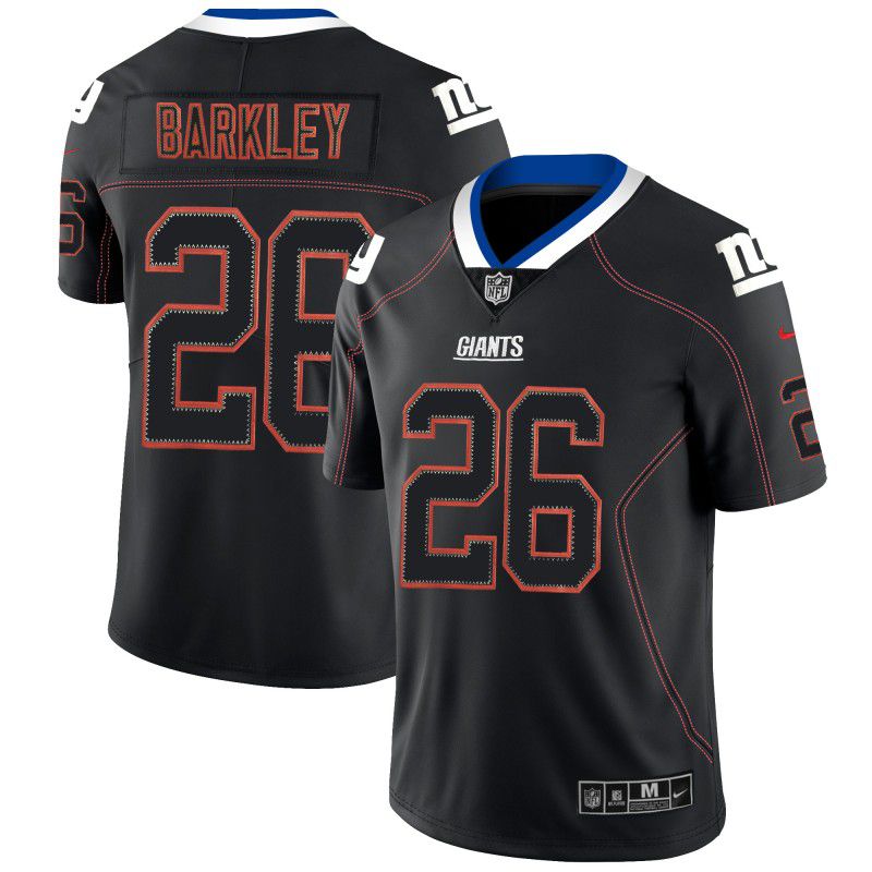 Men New York Giants #26 Barkley Nike Lights Out Black Color Rush Limited NFL Jerseys->philadelphia eagles->NFL Jersey
